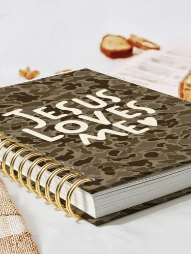 Christian Jesus Bible Verse Notebook Journal for Women 5.5x8.3 - color: jesus loves me