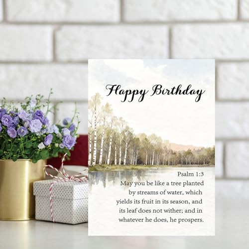 Christian Birthday Card Gift With Scripture for Men Women - style: AM-447