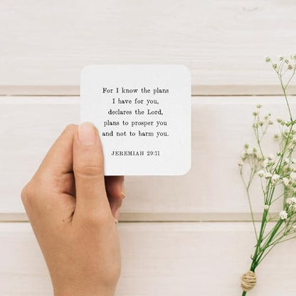 Bible Verse Cards, 60 Scripture Cards with Bible Verses - color: Pearl 02