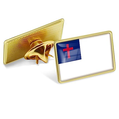 24/50/100Pcs Christian Flag Lapel Pins Bulk - Metal Souvenir for Men Women Clothes Bags Hats Easter Day - color: 24-Pack