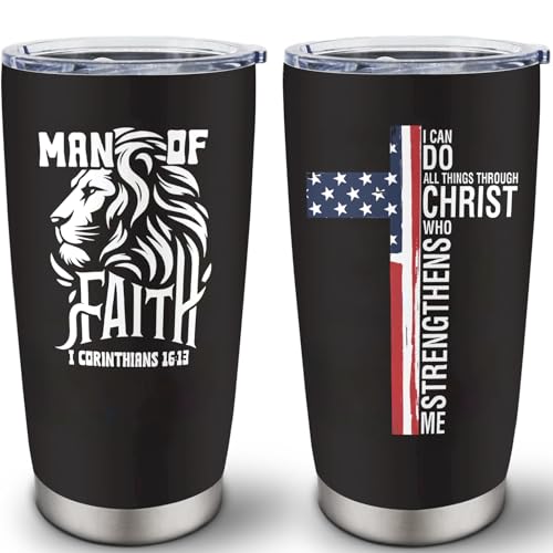 Christian Gifts for Men, Man of God Coffee Tumbler 20oz