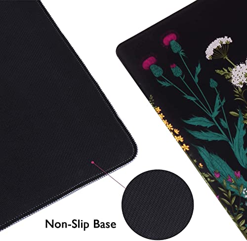 iCasso Desk Mat, Large Desk Mouse Pad for Desk,Home Office - Green Weeds - color: A-weeds