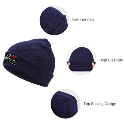 Yeshua Jesus Christian Beanie Hat Warm Winter Skull Caps Knit Slouchy Beanies for Outdoor - color: Navy-03