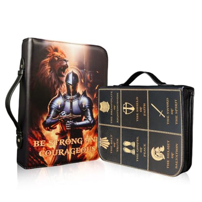 Bible Cover Case for Men Large Armor of God Bible Carrying Case - color: Knight