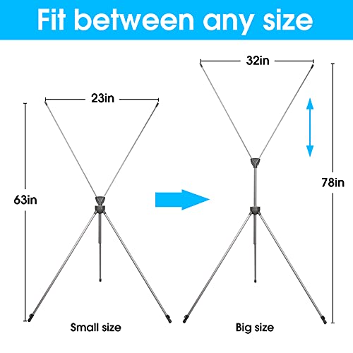Adjustable Reinforced X Banner Stand, Fit Banner Size 23 x 63 to 32 x 78 Inches with Travel Bag 2 Pack - size: 2 Pack