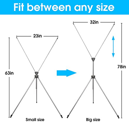 Adjustable Reinforced X Banner Stand, Fit Banner Size 23 x 63 to 32 x 78 Inches with Travel Bag 2 Pack - size: 2 Pack