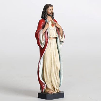 BC Catholic Sacred Heart of Jesus Statue 6" H Jesus Figurines - size: 6 inches H
