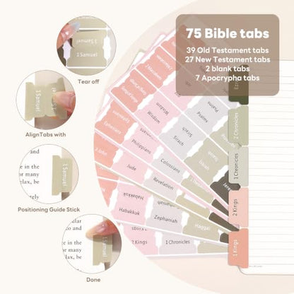 Bible Study Supplies Journaling Kit with Ballpoint Pens Bible Tabs