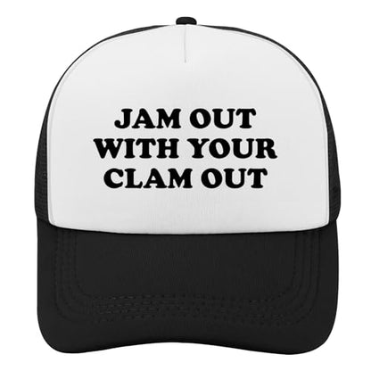 Black Trucker Hat with Funny Saying, Funny Hat for Men & Women - color: Allblack-11