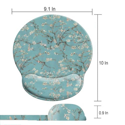 Mouse Pads for Desk, Ergonomic Mouse Pad with Wrist Rest Gaming Mousepad - color: Round-B3