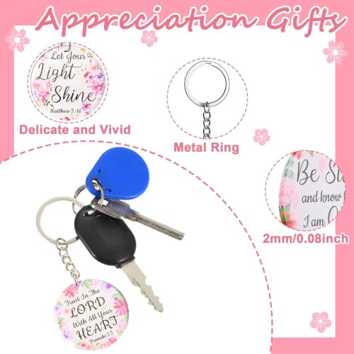 Janmercy 120 Pcs Acrylic Christian Keychain Bulk for Women - style: Bright