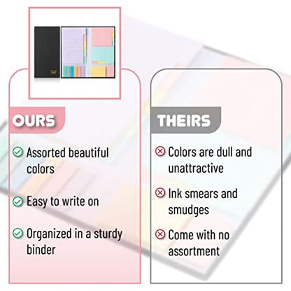 Mr. Pen- Sticky Notes Set, 820 Pack, Ruled - color: Muted Pastel, size: 1 Set (Pack of 2)