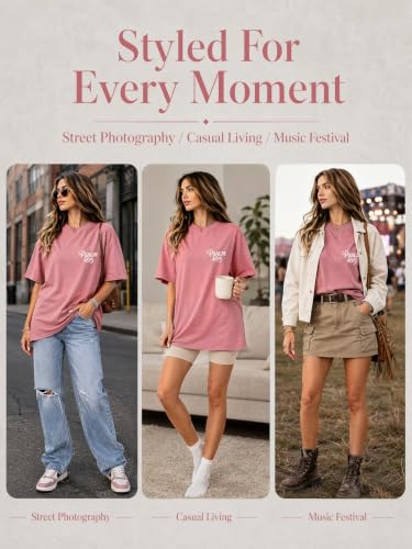 Muicy Womens Psalm 46 5 God is Within Her Christian Bible Verse Oversized T Shirt 2026 Summer - color: Blush Pink, size: X-Large