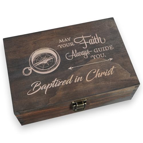 Baptism Memory Box, Engraved Christening Gift for Boys & Girls, Medium - size: Medium, style: Baptism
