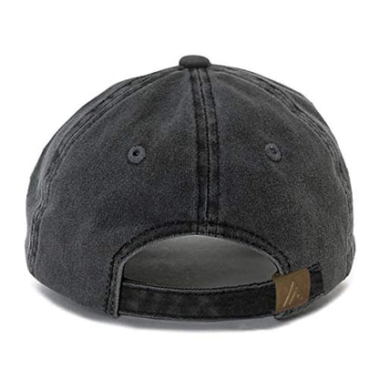 Faith is Greater Than Fear Baseball Hat, Embroidered Dad Cap, Unstructured Adjustable Strap Back (Multiple Colors) - color: Pigment Black