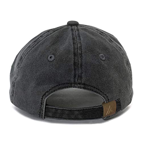 Faith is Greater Than Fear Baseball Hat, Embroidered Dad Cap, Unstructured Adjustable Strap Back (Multiple Colors) - color: Pigment Black