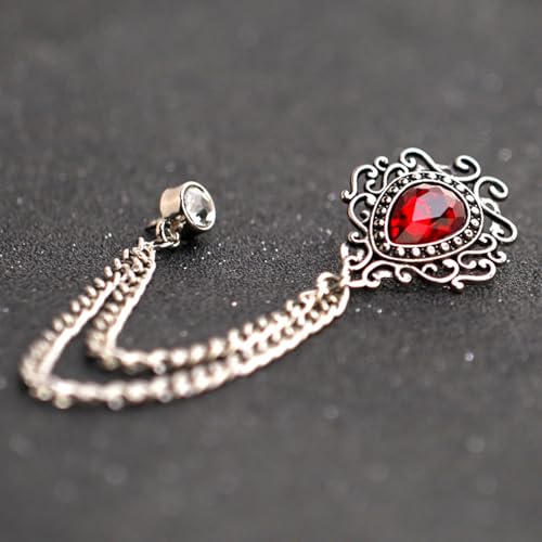 Enamel Brooch Pin For Women Men, Vintage American Flag Crystal Lapel Pin, Christmas Brooch Suit Dress Clips Accessory Gift - style: 4-Teardrop