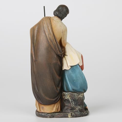 BC Catholic Holy Family Statue 6" H Nativity Scene Mini Figurine - color: Renaissance Full Color, size: 6 inches H