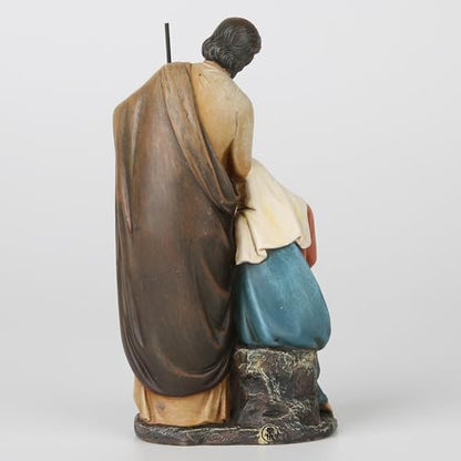 BC Catholic Holy Family Statue 6" H Nativity Scene Mini Figurine - color: Renaissance Full Color, size: 6 inches H