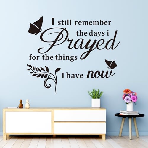 VODOE Prayer Wall Stickers for Bedroom: - color: Prayed, size: Large
