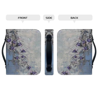 PU Bible Case, Bible Cover for Women,Bible Covers with Leather Bookmark (Set of 1), Bible Carrying Case,Art Painting,Medium - color: Art Painting, size: Medium