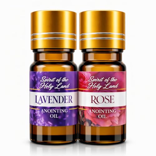 Biblical Lavender & Rose Anointing Oil from Jerusalem 2 Bottles x 10 ml