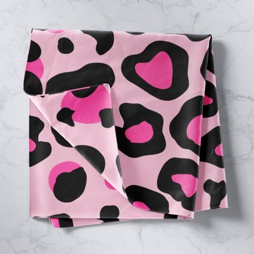 Erosebridal Pink Black Leopard Tapestry 71x92,African Cheetah Print Tapestry For Bedroom Aesthetic,Farmhouse Rustic Tapestries,Wild Animal Skin Wall Hanging - color: Black Pink Leopard, size: 92.5"L x 70.9"W
