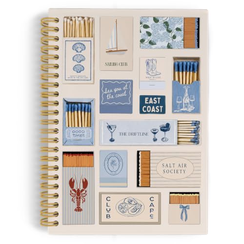 YLZlhb Coastal Beach Matchbox Spiral Notebook Journal 5.5x8.3 Inches - color: Coast