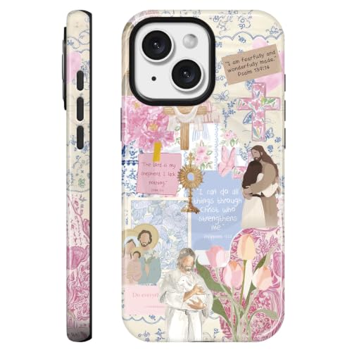 Kairos for iPhone 15 Case - Military Protection Bible Faith Collage Verse - color: hugbible, size: iPhone 15(6.1"2023)
