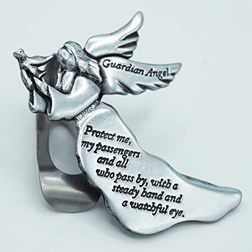 Cathedral Art (Abbey & CA Gift Guardian Angel Sun Visor Clip, Multicolored