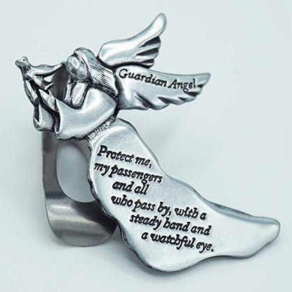 Cathedral Art (Abbey & CA Gift Guardian Angel Sun Visor Clip, Multicolored