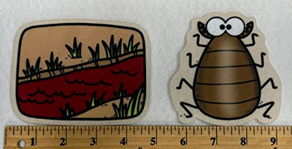 Story Time Felts 10 Plagues Felt Figures for Bible Flannel Felt Board Stories Old Testament