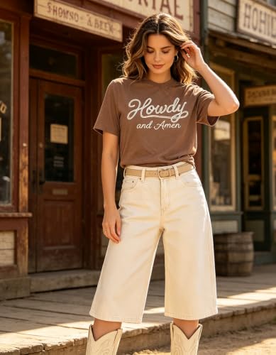 Country Music Concert Shirt Women Retro Rock and Roll Graphic Tee Tops Western Fan Gift Shirts Band Short Sleeve Tops - color: Coffee3, size: Medium