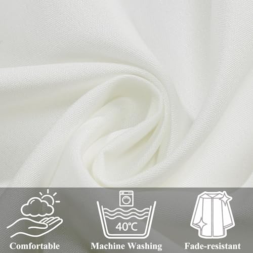 Populus 6-Pack Unisex Adult Matte Choir Robes for Church, Graduation Gowns - color: White, size: Size 51