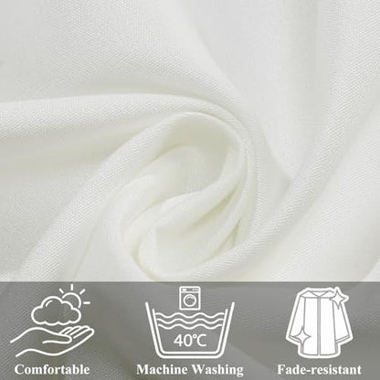 Populus 6-Pack Unisex Adult Matte Choir Robes for Church, Graduation Gowns - color: White, size: Size 51