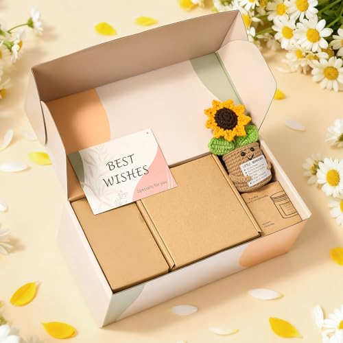 RainVibe Christian Birthday Gift Set for Women - Ceramic Mug, Bible Verse Jar, Scented Candle, Sunflower & Greeting Card - Religious Birthday Gifts for Mom, Friends, Sisters