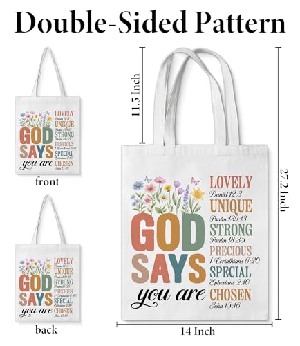 Aesthetic Canvas Tote Bag for Women Man，Christian Bible Verse Reusable Grocery Shoulder Bag for Shopping Work Travel - color: Christian 05