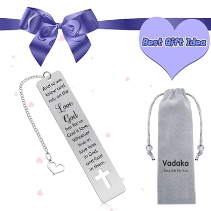 Christian Bookmark Gifts for Women Girls Boys Stainless Steel Bible Verse Bookmark Inspirational Bookmarks Religious Bookmarks for Women Men Girls Baptism Graduation Gift First Communion Gifts - color: Bible Verse Metal Bookmark 01