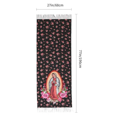 Prayer Shawls and Wraps for Women, Jesus Christian Gifts Bible Scarf Super Soft Fashion Shawl With Tassel - color: Color6