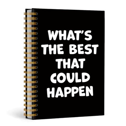 Enkvke Trendy Positive Affirming Notebook Journal A5, - color: What's the best that could happen-A5
