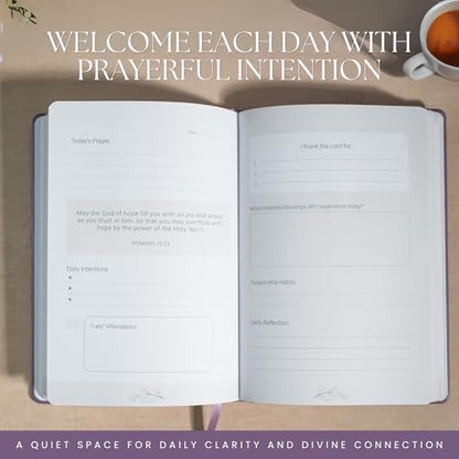 Prayer & Gratitude Journal for Women | 90-Day Christian Devotional with Bible Verses, Guided Prompts, Daily Reflections, Affirmations & Prayer Tracker | Faith-Based Journal for Spiritual Growth - color: Light Purple