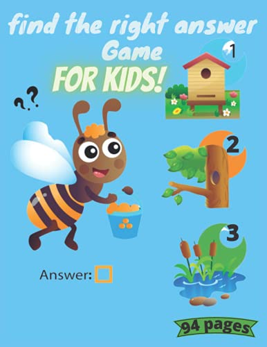 find the right answer Game For Kids: A Memory Game Matching with more Than 90 pages for Children ,8.5 x 11 inches