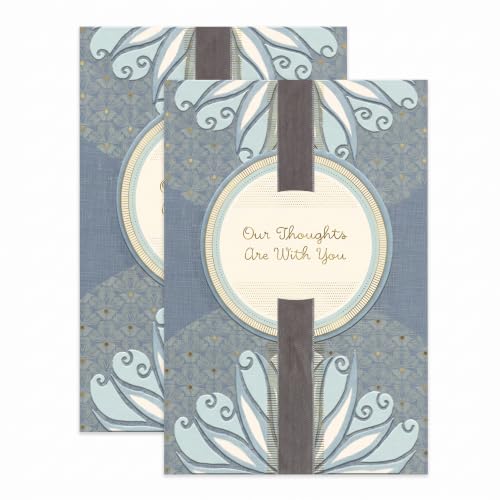 Hallmark Sympathy Card from All (Gold Foil Tapestry) (Pack of 2) - size: 17 (Pack of 2)