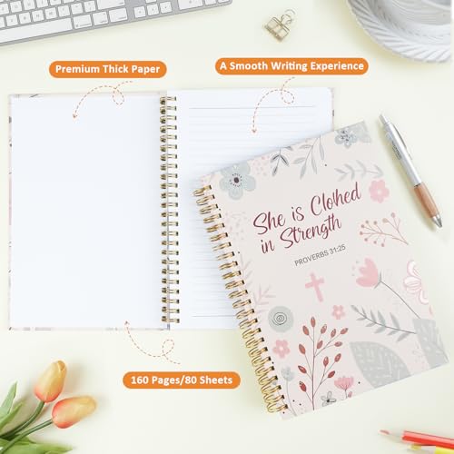 Aesthetic Christian Bible Journal for Women 5.5x8.3 Inch - color: 3-Christian-Notebook