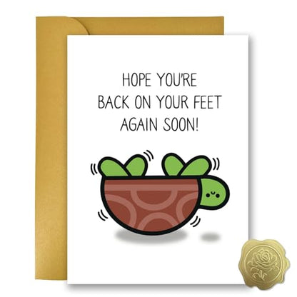 Funny Get Well Cards - Get Well Soon Card - After Surgery Recovery Gifts for Women Men - Feel Better Gifts for Him Her Friends B