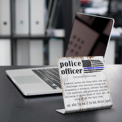 Police Officer Definition Appreciation Gifts, Birthday Christmas Police Officer Gifts for Women Men, New Officer Gift, Police Academy Graduates Gifts, Police Officer Desk Decor Sign XLK497 - style: Police Officer