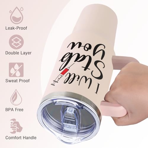 LHSCVUFASC Nurse Gifts for Women, Nurses 40oz Tumbler Gift for Female Practitioner Nurse, Funny Nurses Week Gifts Coffee Cup, Appreciation Nursing Gift for Retirement Birthday Christmas School - color: Nurse