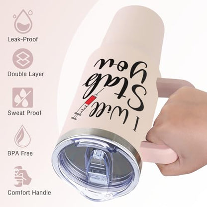 LHSCVUFASC Nurse Gifts for Women, Nurses 40oz Tumbler Gift for Female Practitioner Nurse, Funny Nurses Week Gifts Coffee Cup, Appreciation Nursing Gift for Retirement Birthday Christmas School - color: Nurse