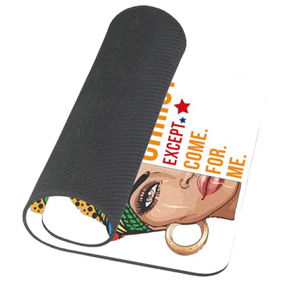 TSSOHU Gaming Mouse Pad, African American Woman and Inspirational Quotes Mouse Pad, Mouse Mat Square Mouse Pad Non Slip Rubber Base MousePads for Office Laptop, 9.5""x7.9""x0.12"" Inch, WMJMP2412 - color: WMJ112