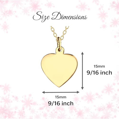 Cherished Moments Heart Necklace, .925 Sterling Silver or 14K Gold-Plated - color: Gold-Heart Charm Only